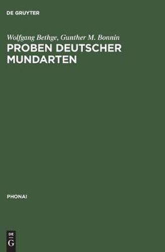 Cover image for Proben deutscher Mundarten