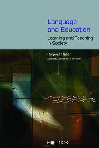 Cover image for Language and Education: Learning and Teaching in Society