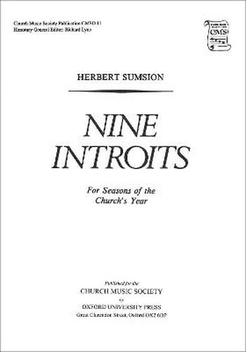 Cover image for Nine Introits for Seasons of the Church's Year