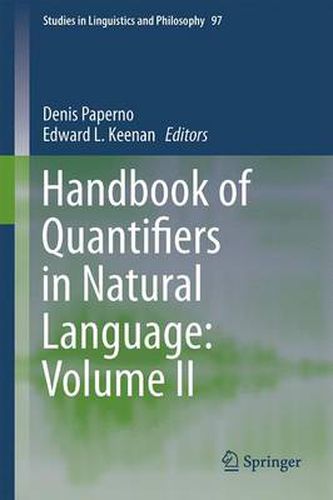 Cover image for Handbook of Quantifiers in Natural Language: Volume II