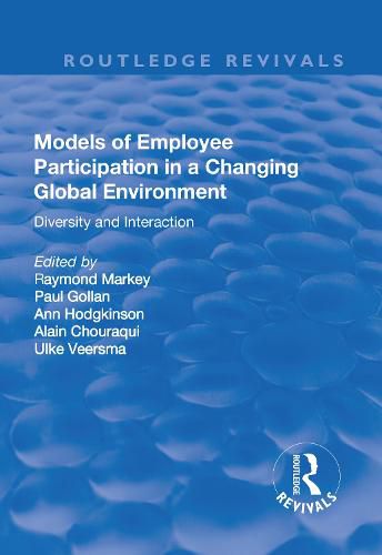 Cover image for Models of Employee Participation in a Changing Global Environment: Diversity and Interaction: Diversity and Interaction