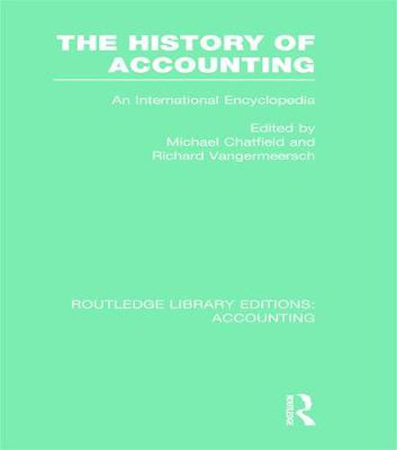 Cover image for The History of Accounting (RLE Accounting): An International Encylopedia