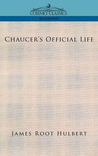 Cover image for Chaucer's Official Life