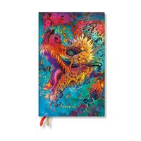 Cover image for Humming Dragon (Android Jones Collection) Maxi 18-month Vertical Hardback Dayplanner 2025 (Elastic Band Closure)