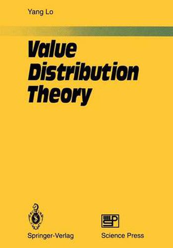 Cover image for Value Distribution Theory
