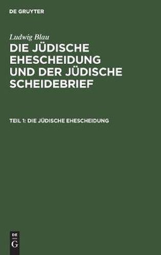 Cover image for Die judische Ehescheidung