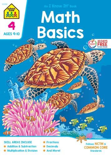 Cover image for School Zone Math Basics Grade 4