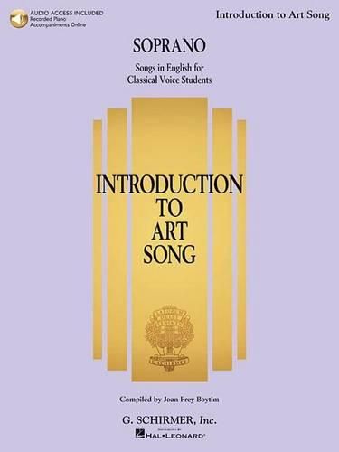 Cover image for Introduction to Art Song for Soprano: Songs in English for Classical Voice Students