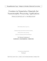 Cover image for Frontiers in Memristive Materials for Neuromorphic Processing Applications: Proceedings of a Workshop