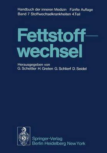 Cover image for Fettstoffwechsel