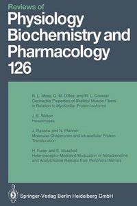 Cover image for Reviews of Physiology, Biochemistry and Pharmacology