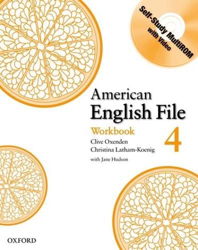 Cover image for American English File Level 4: Workbook with Multi-ROM Pack