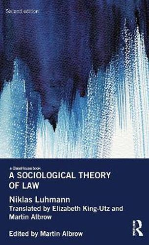 Cover image for A Sociological Theory of Law