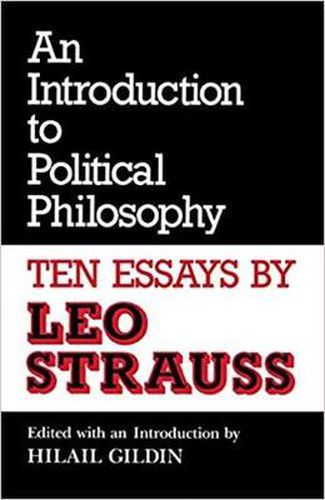 Cover image for An Introduction to Political Philosophy: Ten Essays by Leo Strauss