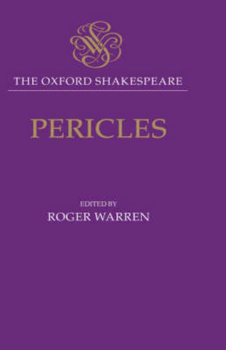 Cover image for The Oxford Shakespeare: Pericles