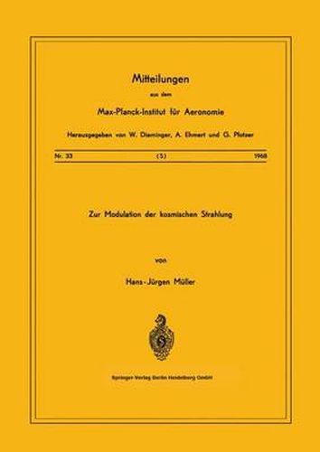 Cover image for Zur Modulation der kosmischen Strahlung