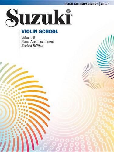 Cover image for Suzuki Violin School Piano Acc 8 Rev