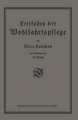 Cover image for Leitfaden Der Wohlfahrtspflege