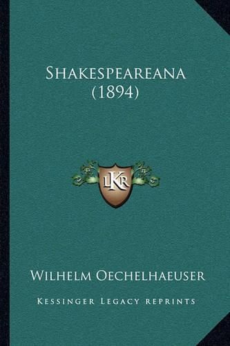 Shakespeareana (1894)