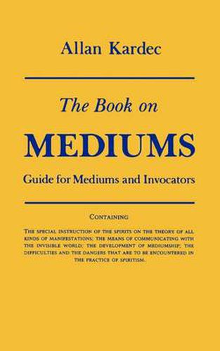 Cover image for Book on Mediums: Guide for Mediums and Invocators