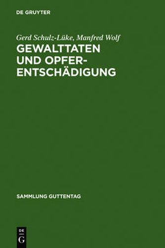 Cover image for Gewalttaten und Opferentschadigung