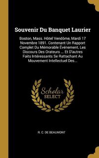 Cover image for Souvenir Du Banquet Laurier