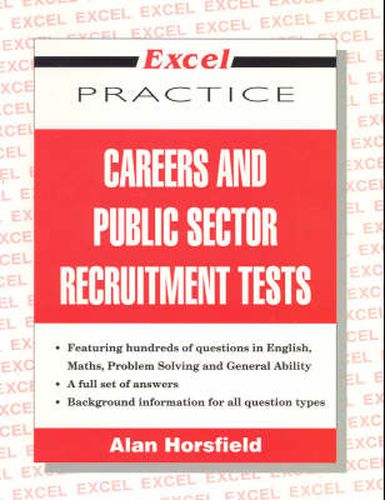 Cover image for Excel Careers and Public Sector Recruitment Tests