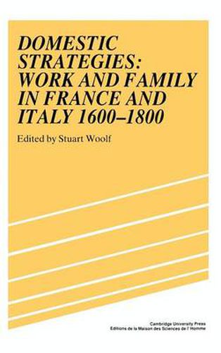 Cover image for Domestic Strategies: Work and Family in France and Italy, 1600-1800