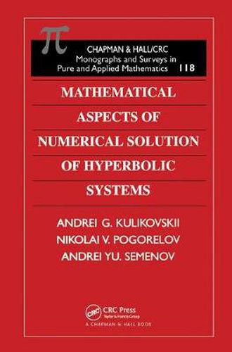 Cover image for Mathematical Aspects of Numerical Solution of Hyperbolic Systems