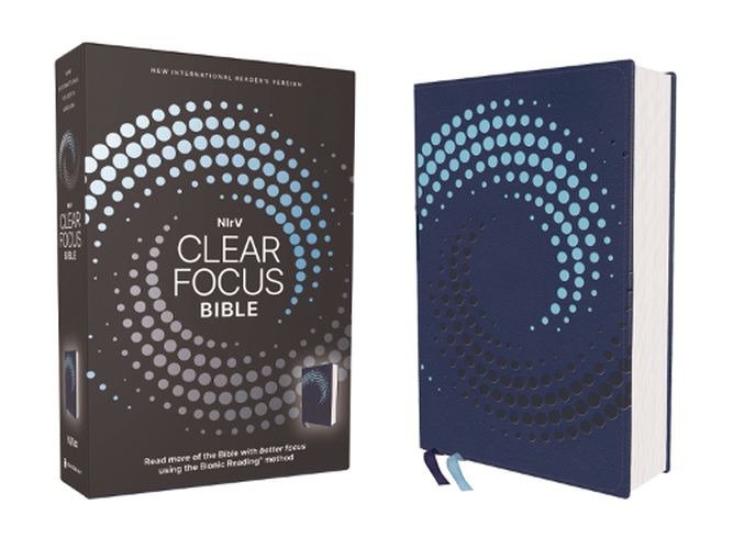 Cover image for NIrV, Clear Focus Bible, Leathersoft, Navy