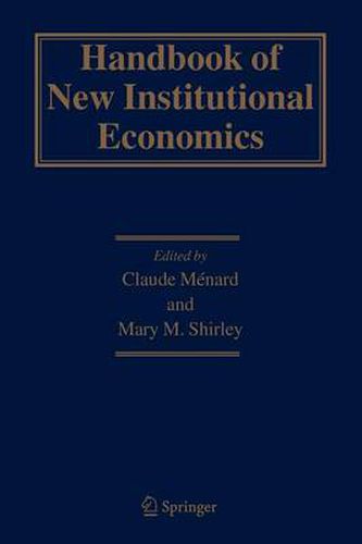 Cover image for Handbook of New Institutional Economics