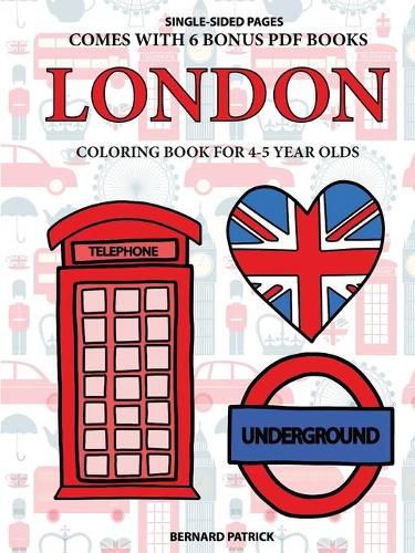 Cover image for Coloring Book for 4-5 Year Olds (London)