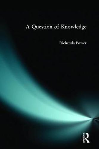 Cover image for A Question of Knowledge