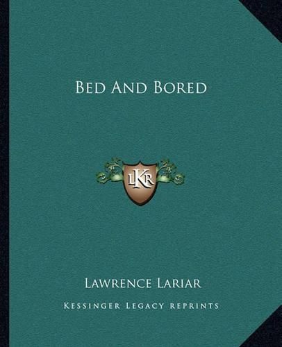 Cover image for Bed and Bored