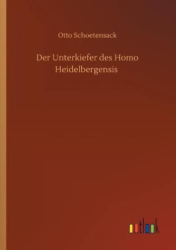 Cover image for Der Unterkiefer des Homo Heidelbergensis