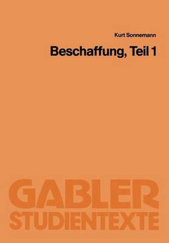 Cover image for Beschaffung, Teil 1