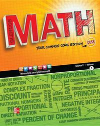 Cover image for Glencoe Math, Course 2, Student Edition, Volume 1