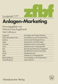 Cover image for Anlagen-Marketing