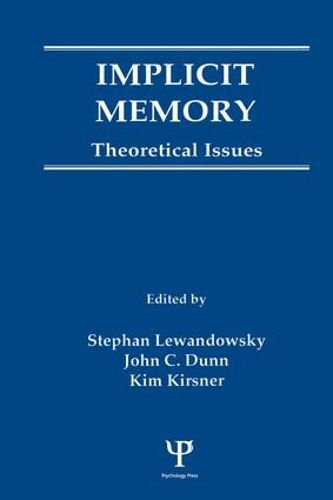 Cover image for Implicit Memory: Theoretical Issues