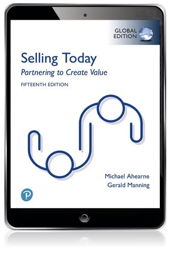 Cover image for Selling Today: Partnering to Create Value, Global Edition