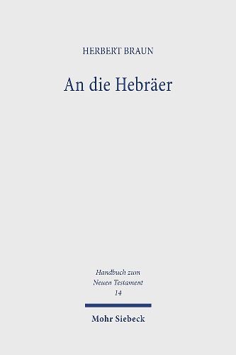 Cover image for An die Hebraer