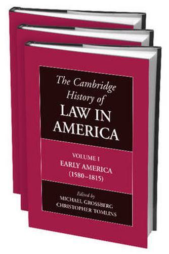 Cover image for The Cambridge History of Law in America 3 Volume Paperback Set