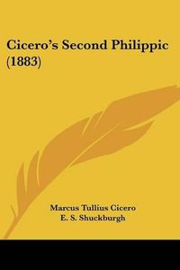 Cover image for Cicero's Second Philippic (1883)