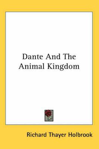 Cover image for Dante and the Animal Kingdom