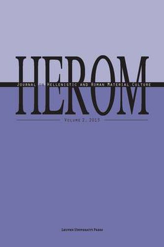 Cover image for HEROM: Journal on Hellenistic and Roman Material Culture