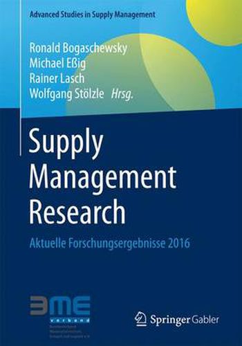 Cover image for Supply Management Research: Aktuelle Forschungsergebnisse 2016