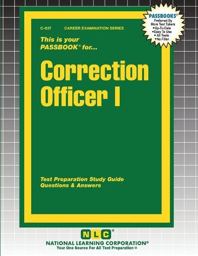 Cover image for Correction Officer I