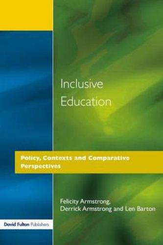 Cover image for Inclusive Education: Policy, Contexts and Comparative Perspectives