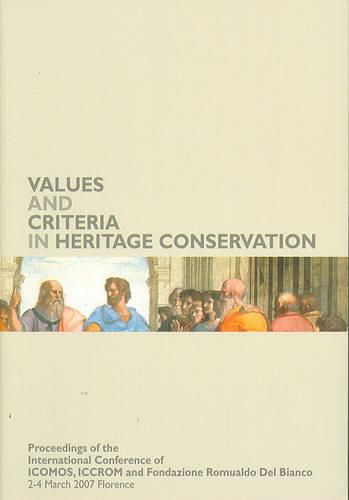 Cover image for Values and Criteria in Heritage Conservation