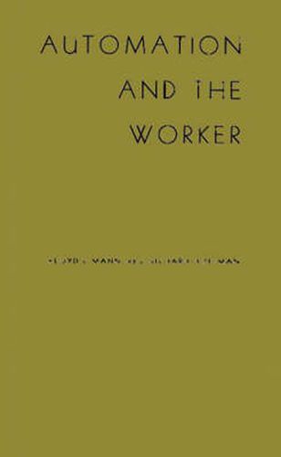 Automation and the Worker: A Study of Social Change in Power Plants